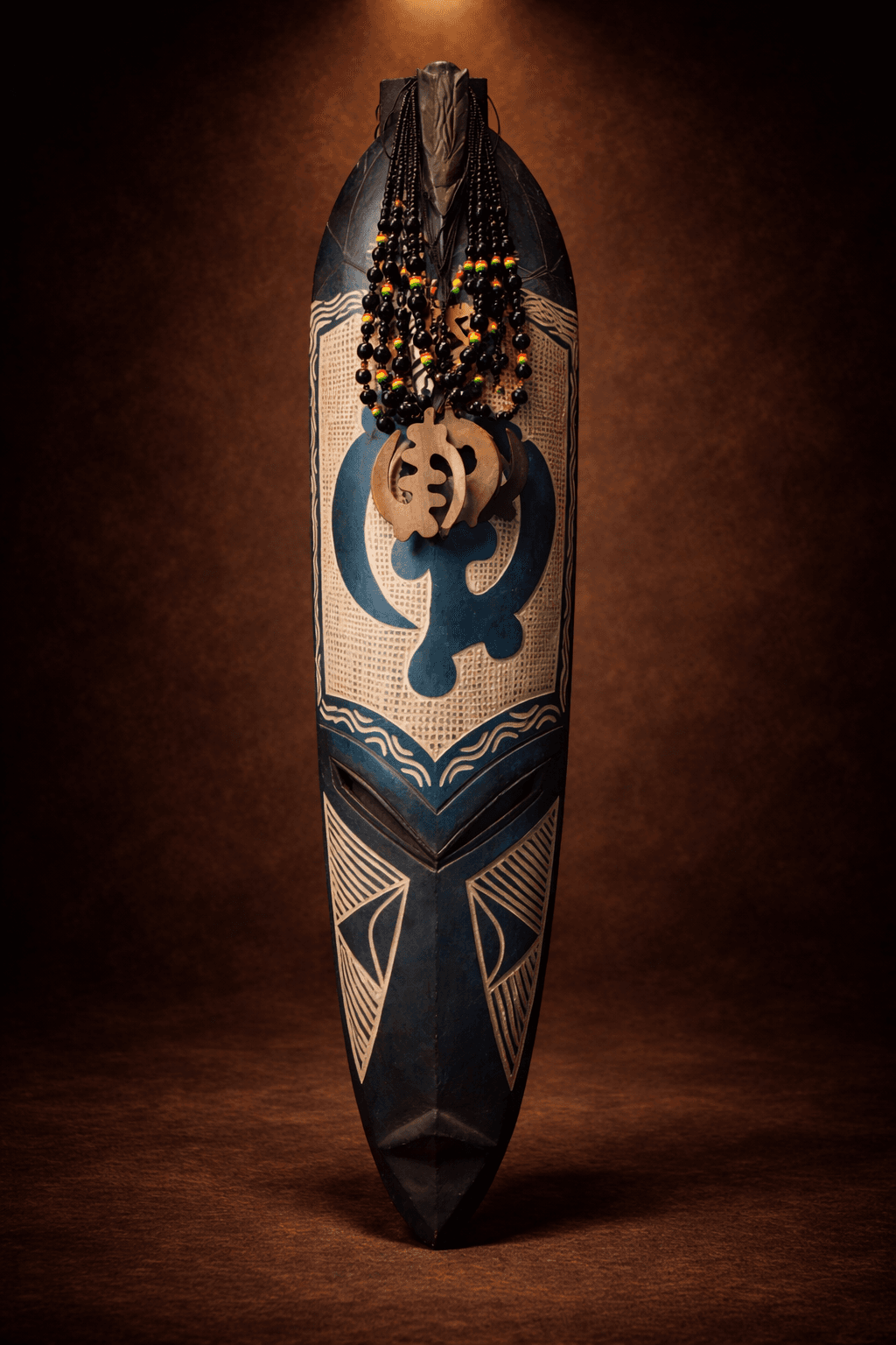 Adinkra Ritual Staff Mask